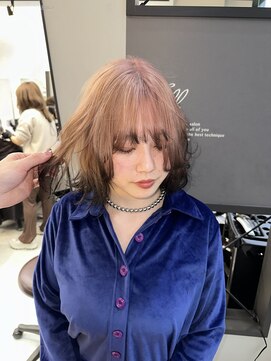 ジルバイジゼル(JILL by GiseL) K_ミルクティーベージュダブルカラーインナーカラーケアブリーチ