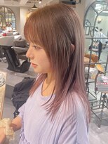 ロリム(RorriM)&nbsp;レイヤーカット　ダブルカラー　ミルクティーベージュ