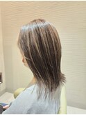 脱白髪染めハイライト 白髪ぼかし 伸びても気にならない白髪染め