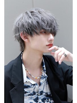 リップス レイ ギンザ(LIPPS Ray GINZA) 横顔が決まる無造作シルバーマッシュ