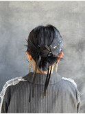 ブライダルヘアセット　カチモリセット