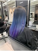 【川原】地毛グラデーションカラー【個性的.ブリーチ】