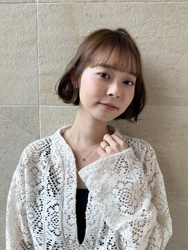 ソト 銀座(soto.) ミディアムヘア/暗めカラー/デザインカラー/ボブ/銀座