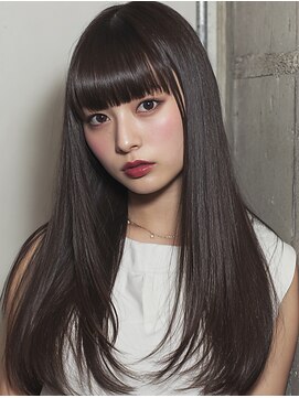 フラッグ(flag) 艶ブラウン×髪質改善ストレート｜大人上品ロング