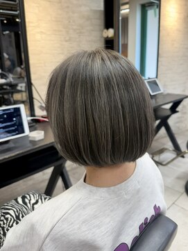 シエル ハーバーランド umie店(CIEL) 丸みボブ／コントラストハイライト