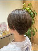 横須賀中央大人ショートボブイルミナカラー髪質改善オージュア
