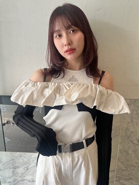 アクシス 栄店(`AXIS) イメチェン/ピンクベージュ/アンブレラカラー/前髪/栄矢場町