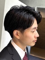ブルニール 中崎町(BLEUNIR) フェザーパーマ フェザーショート 韓国ヘア ビジネスヘア