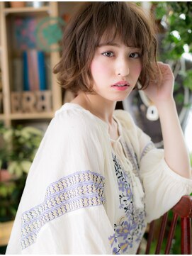 カバーヘア ブリス 上尾西口店(COVER HAIR bliss) *+COVER HAIR+*…羽のような☆ふわくしゅボブa!