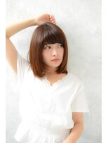 パティオンツー(PATIONN2)&nbsp;ナチュラルブラウンワンカールミディアムボブ