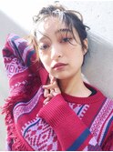 ショートアレンジ_ローライトスリークボブ厚めバング_7500
