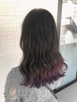 テラスヘア 新潟駅南(TERRACE hair)&nbsp;ポイントラベンダーでお洒落カラー(ブリーチあり)