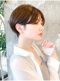 大人ハンサムショート/スッキリショートボブ/30代40代50代