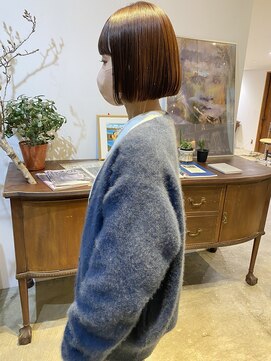 ヘアーアイストゥーレ(HAIR ICI TRE) 酸性ストレート/ミニボブ／ぷつっとボブ/担当　渡邉桜桃