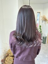 シアーリリック(sheer lyric)&nbsp;チョコレートカラー＋インナーピンクパープル