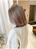 __ミルクティーベージュ×艶髪ハイトーンカラー