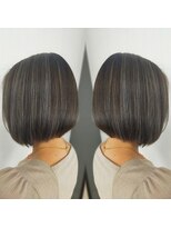 アンドヘアー(AND HAIR) ミニボブ　ハイライト
