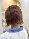 ショコラアッシュ/ストレートパーマ/ふんわりカール/色っぽボブ
