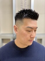 メリケンバーバーショップ トーキョー(MERICAN BARBERSHOP TYO)&nbsp;ハイライト/マッシュパーマ/ウルフ/アッシュブラック35