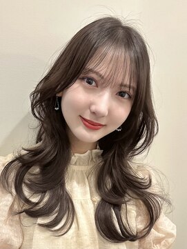 ユニコ(unico) 韓国風/レイヤー/小顔/前髪カット/髪質改善/グレージュ/透明感