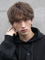 MEN'SHAIRゆるスパ韓国マッシュマロンベージュニュアンスパーマ