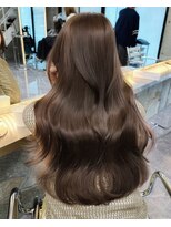 サイン 渋谷(SIGN) 韓国ヘアーハッシュカットレイヤーカットグレージュブリーチ無し