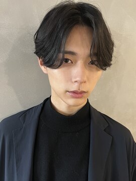 パーク(PARK) 【PARK】メンズ　カルマパーマ×前下がりショート