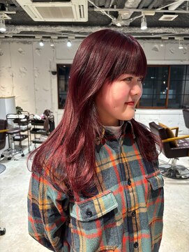 ラミエ バイ メルト 吉祥寺(lamie by melt) 【小川】ピンクラベンダー/きりっぱなし/エアリーロング