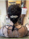 ピンなし！ゴムのみナチュラル編み込みアレンジ！