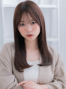 モッズヘア 越谷(mod's hair) シースルーバングアースカラーエアストレートc6越谷20代30代40代