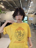 レイヤーボブ/ショートボブ/ニュアンスパーマ/20代30代