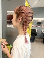 ナループロア ハチ(Nalu pu loa hachi) 透明感カラー/ピンクオレンジ