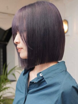 アイドットプラスフェリシア 表参道(i.+FERiCIA.) 10代 20代 30代ケアブリーチ似合わせカットフルバング