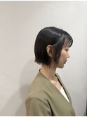 切りっぱなしボブ