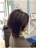 【RINA】大人可愛いウルフレイヤーカット/チョコレートブラウン