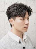 フェザーパーマフェザーショートセンターパートニュアンスパーマ