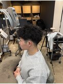 MEN’S HAIR/波巻きツイストスパイラル/リバースセンターパート