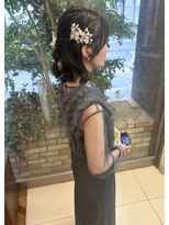 ファーレンピュアスウィート(fahren-pure-suite)&nbsp;party style ハーフアップ　編み込み
