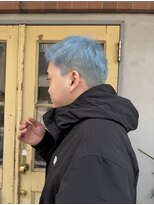 ヨナサン(Yona Saint) 水色/ブリーチ/メンズ