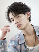毛流れセンターパートニュアンスパーマカルマヘア