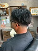 MEN’S HAIR/サーフカール/刈り上げセンターパート/印西