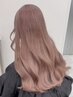 ケアブリーチによるダブルカラー+炭酸泉spa【15400】