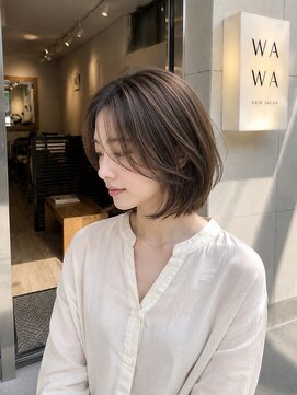 ワワ ヘアサロン 高円寺店(WAWA HAIR SALON) レイヤーボブで叶える、大人のナチュラル美人ヘア