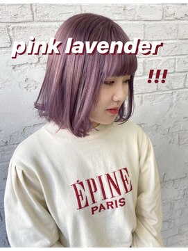 プライズ 池袋店(prize) ピンクラベンダーグラデーションカラーボブミディアム4110
