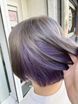 ラビス クローバー(Lovis clover) ミルクティー＆モーヴバイオレットインナー/ダブルカラー