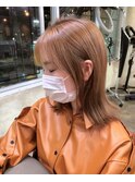 ミニボブ/くすみカラー/テラコッタ/韓国マッシュ/くびれミディ
