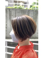 六本木美容室 ヒロオ(HIROO) ハイライト×前下がりボブ