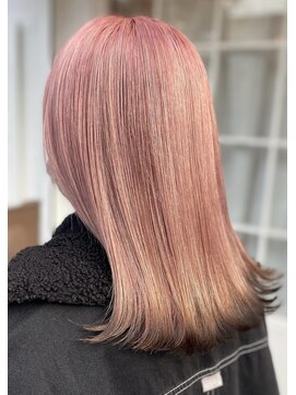 ライオン(Lion) ベビーピンク裾ブラウン