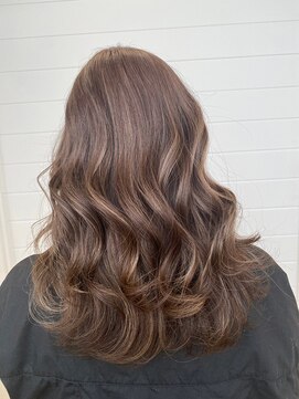 エルベ  茨大前店(elve) ブリーチ無しイルミナダブルカラー×グレージュ