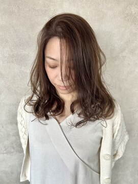 イロバイルポポル(iro...by rupopolu) ブラウンアッシュで柔らか弾む大人女子